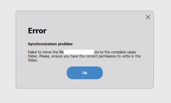 synchronization error